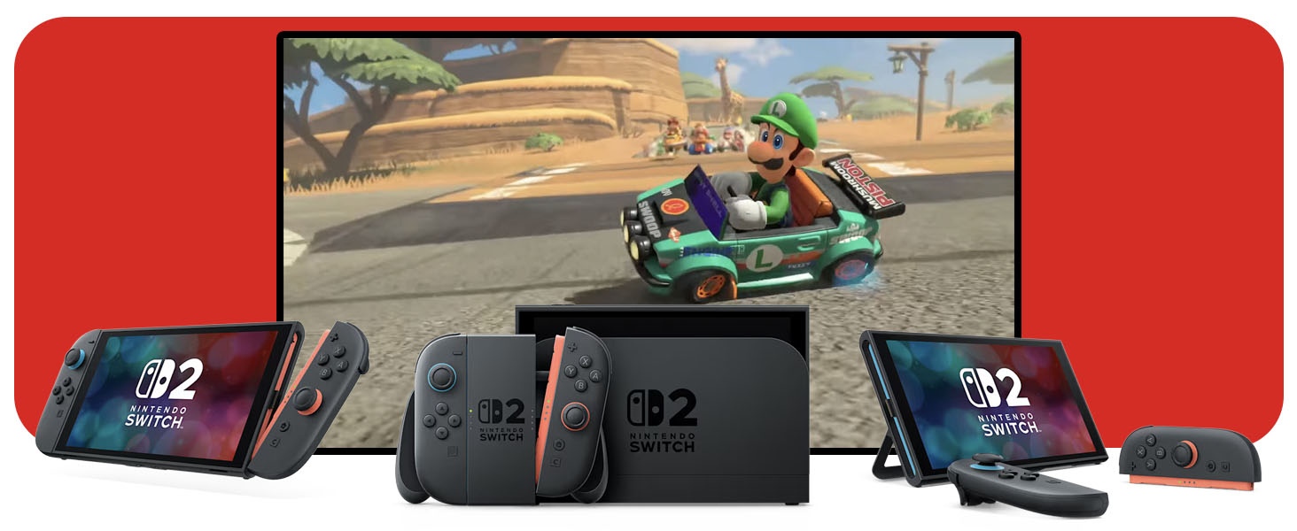 Bundle Nintendo Switch 2 + Jogo Digital Mario Kart World – Modelo